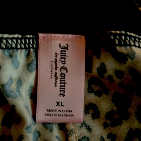 Juicy Couture Logo 2PC Set Loungewear Pajamas Born In The USA Bling NWT - Picture 5 of 6